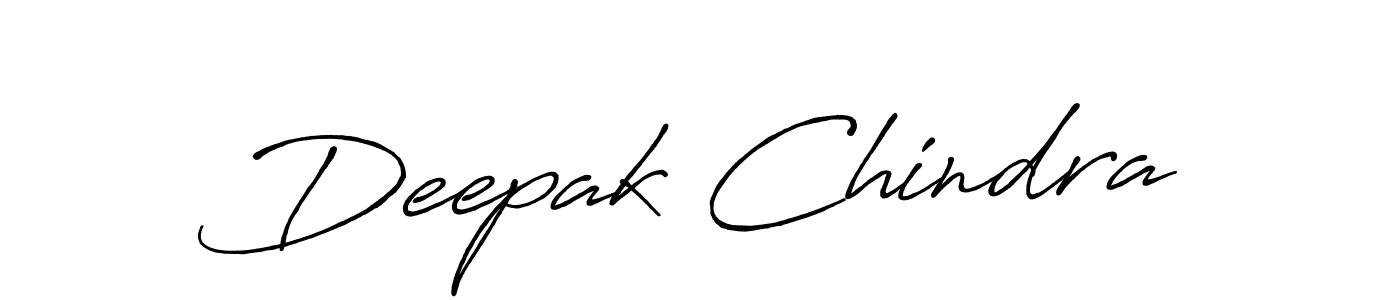Create a beautiful signature design for name Deepak Chindra. With this signature (Antro_Vectra_Bolder) fonts, you can make a handwritten signature for free. Deepak Chindra signature style 7 images and pictures png