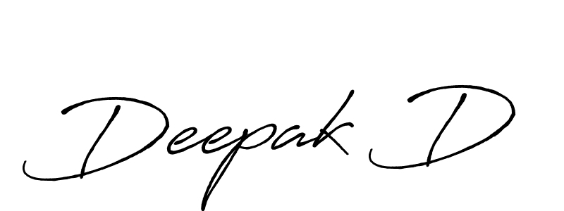 Use a signature maker to create a handwritten signature online. With this signature software, you can design (Antro_Vectra_Bolder) your own signature for name Deepak D. Deepak D signature style 7 images and pictures png