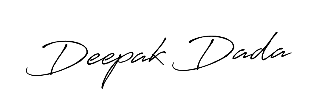 Design your own signature with our free online signature maker. With this signature software, you can create a handwritten (Antro_Vectra_Bolder) signature for name Deepak Dada. Deepak Dada signature style 7 images and pictures png