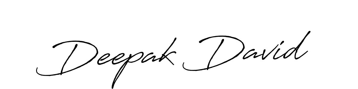 It looks lik you need a new signature style for name Deepak David. Design unique handwritten (Antro_Vectra_Bolder) signature with our free signature maker in just a few clicks. Deepak David signature style 7 images and pictures png