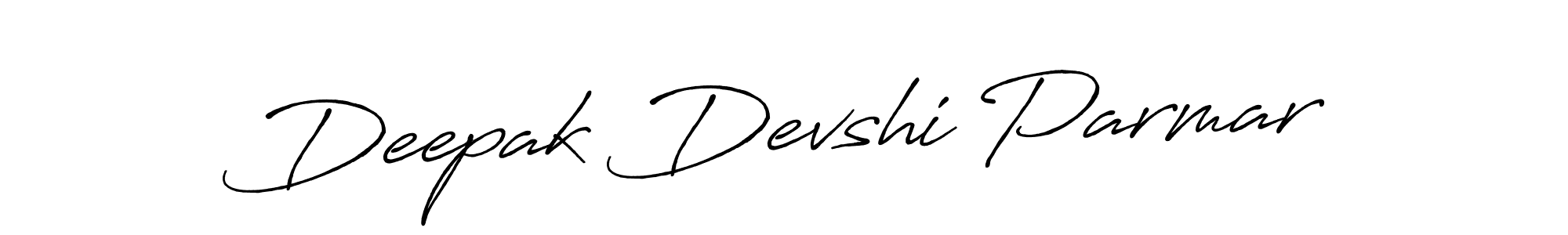 It looks lik you need a new signature style for name Deepak Devshi Parmar. Design unique handwritten (Antro_Vectra_Bolder) signature with our free signature maker in just a few clicks. Deepak Devshi Parmar signature style 7 images and pictures png