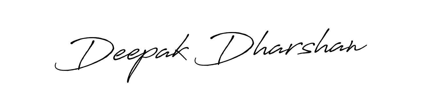 Make a beautiful signature design for name Deepak Dharshan. With this signature (Antro_Vectra_Bolder) style, you can create a handwritten signature for free. Deepak Dharshan signature style 7 images and pictures png