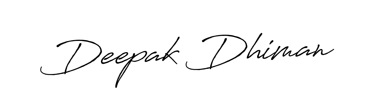 Deepak Dhiman stylish signature style. Best Handwritten Sign (Antro_Vectra_Bolder) for my name. Handwritten Signature Collection Ideas for my name Deepak Dhiman. Deepak Dhiman signature style 7 images and pictures png