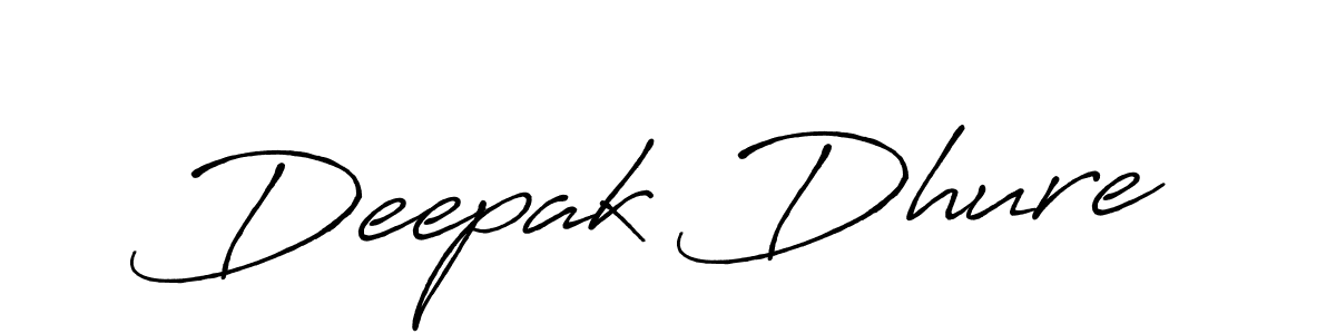 Use a signature maker to create a handwritten signature online. With this signature software, you can design (Antro_Vectra_Bolder) your own signature for name Deepak Dhure. Deepak Dhure signature style 7 images and pictures png