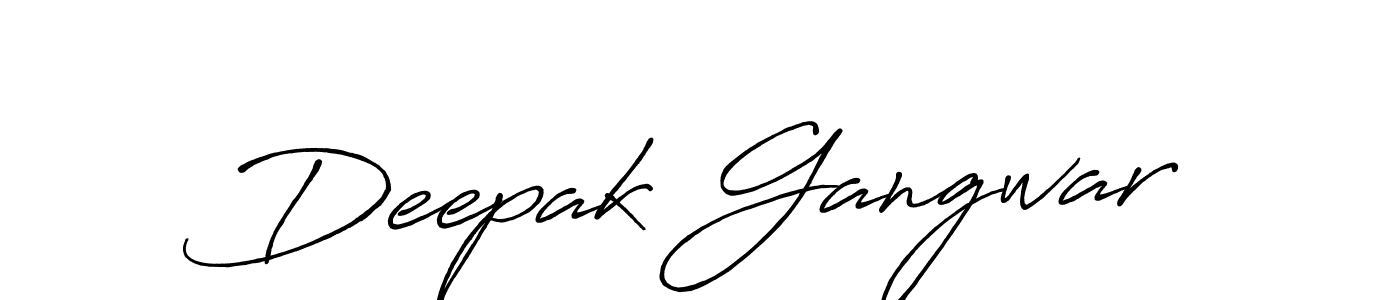 Design your own signature with our free online signature maker. With this signature software, you can create a handwritten (Antro_Vectra_Bolder) signature for name Deepak Gangwar. Deepak Gangwar signature style 7 images and pictures png