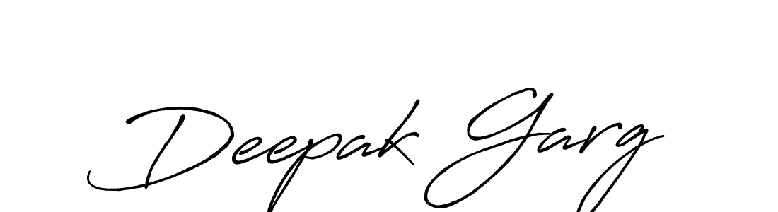 Create a beautiful signature design for name Deepak Garg. With this signature (Antro_Vectra_Bolder) fonts, you can make a handwritten signature for free. Deepak Garg signature style 7 images and pictures png