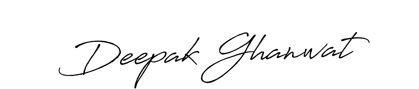 Use a signature maker to create a handwritten signature online. With this signature software, you can design (Antro_Vectra_Bolder) your own signature for name Deepak Ghanwat. Deepak Ghanwat signature style 7 images and pictures png