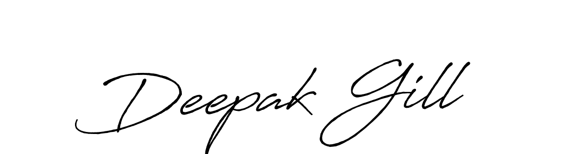 It looks lik you need a new signature style for name Deepak Gill. Design unique handwritten (Antro_Vectra_Bolder) signature with our free signature maker in just a few clicks. Deepak Gill signature style 7 images and pictures png