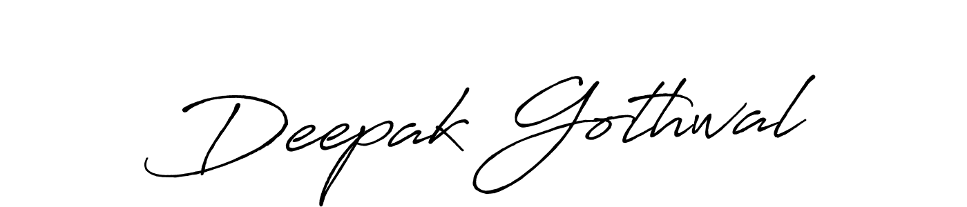 Design your own signature with our free online signature maker. With this signature software, you can create a handwritten (Antro_Vectra_Bolder) signature for name Deepak Gothwal. Deepak Gothwal signature style 7 images and pictures png