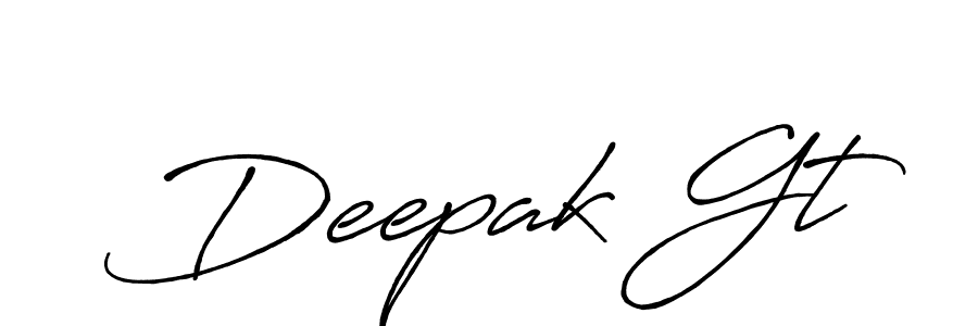 Make a beautiful signature design for name Deepak Gt. Use this online signature maker to create a handwritten signature for free. Deepak Gt signature style 7 images and pictures png