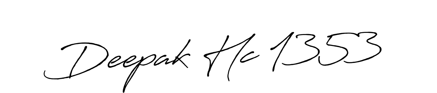 Design your own signature with our free online signature maker. With this signature software, you can create a handwritten (Antro_Vectra_Bolder) signature for name Deepak Hc 1353. Deepak Hc 1353 signature style 7 images and pictures png
