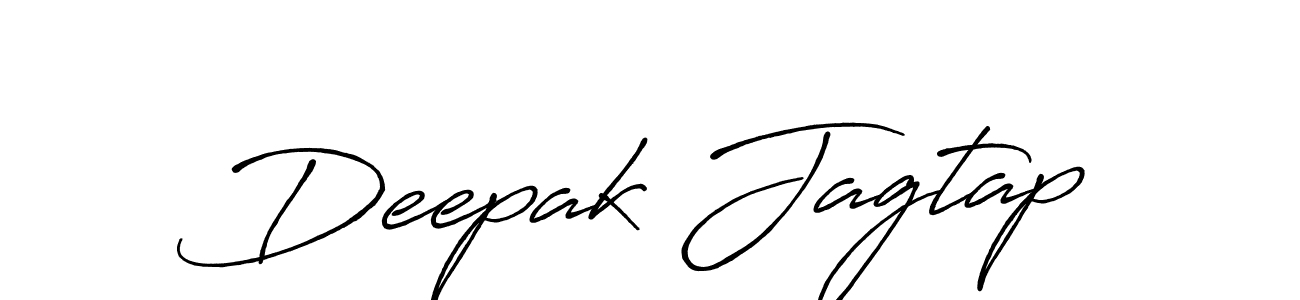 Make a beautiful signature design for name Deepak Jagtap. With this signature (Antro_Vectra_Bolder) style, you can create a handwritten signature for free. Deepak Jagtap signature style 7 images and pictures png