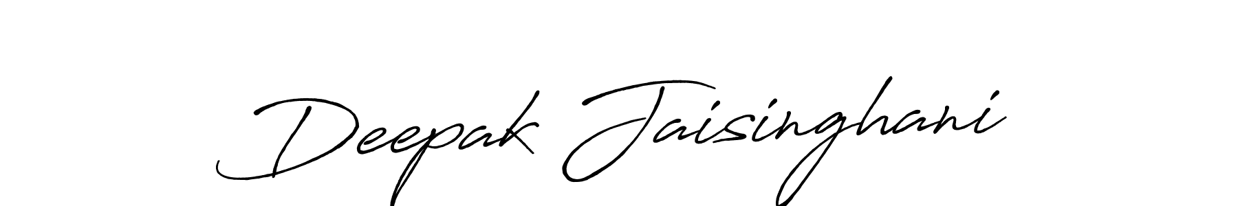 Make a short Deepak Jaisinghani signature style. Manage your documents anywhere anytime using Antro_Vectra_Bolder. Create and add eSignatures, submit forms, share and send files easily. Deepak Jaisinghani signature style 7 images and pictures png