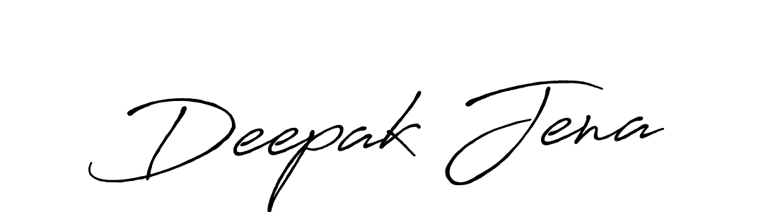 Make a beautiful signature design for name Deepak Jena. With this signature (Antro_Vectra_Bolder) style, you can create a handwritten signature for free. Deepak Jena signature style 7 images and pictures png