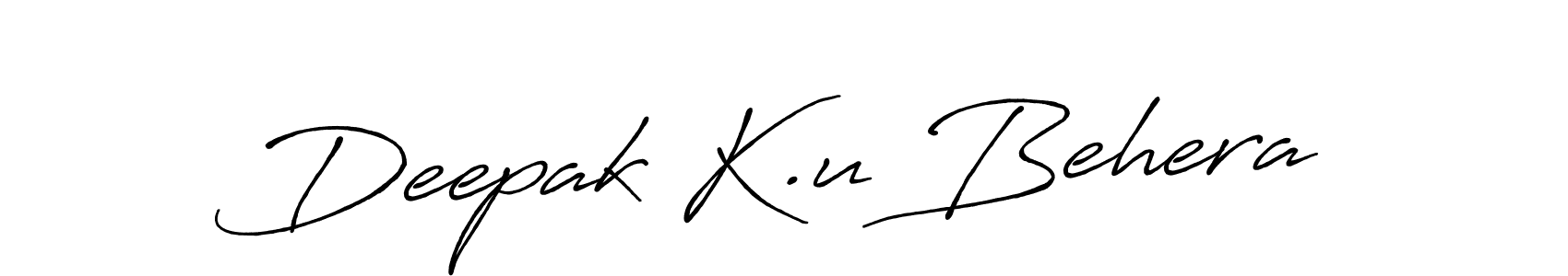 Deepak K.u Behera stylish signature style. Best Handwritten Sign (Antro_Vectra_Bolder) for my name. Handwritten Signature Collection Ideas for my name Deepak K.u Behera. Deepak K.u Behera signature style 7 images and pictures png