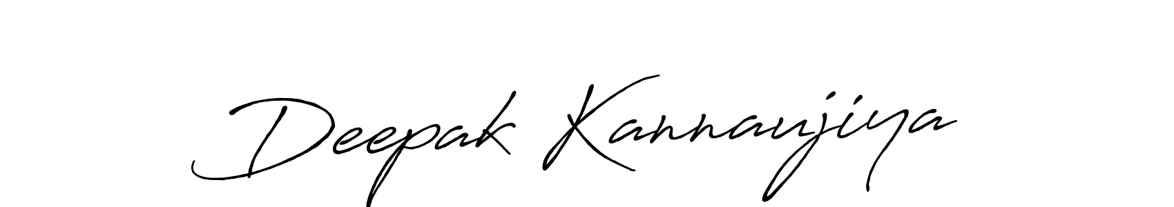 Make a short Deepak Kannaujiya signature style. Manage your documents anywhere anytime using Antro_Vectra_Bolder. Create and add eSignatures, submit forms, share and send files easily. Deepak Kannaujiya signature style 7 images and pictures png