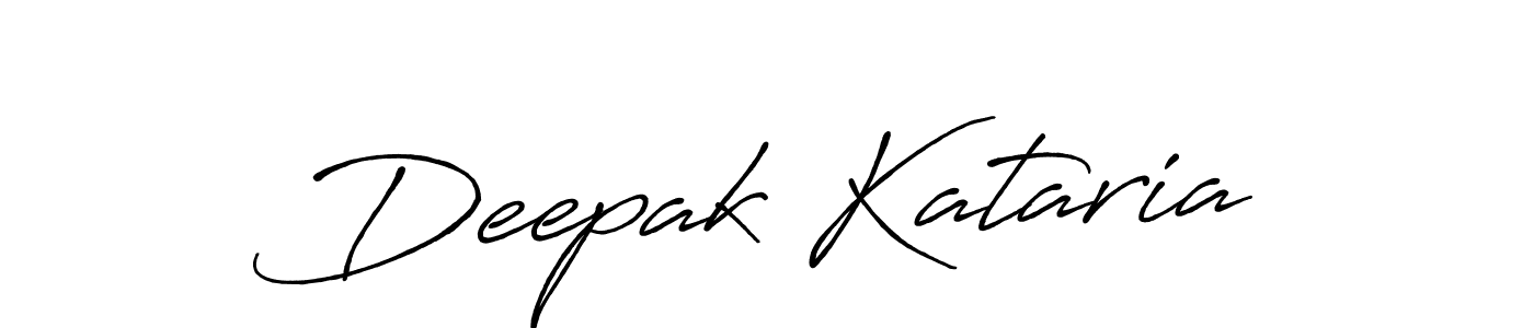 Make a beautiful signature design for name Deepak Kataria. With this signature (Antro_Vectra_Bolder) style, you can create a handwritten signature for free. Deepak Kataria signature style 7 images and pictures png