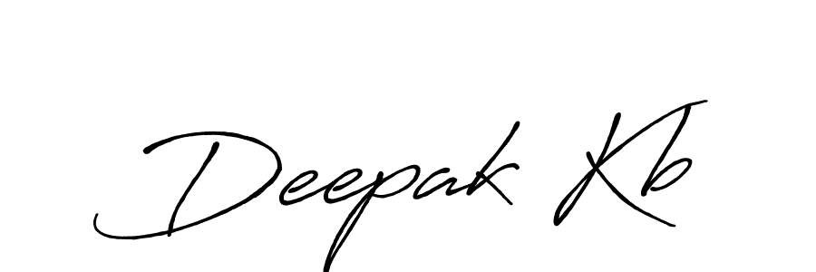 Also we have Deepak Kb name is the best signature style. Create professional handwritten signature collection using Antro_Vectra_Bolder autograph style. Deepak Kb signature style 7 images and pictures png