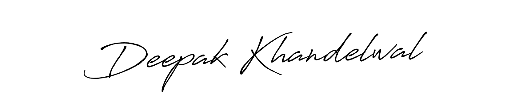 Also we have Deepak Khandelwal name is the best signature style. Create professional handwritten signature collection using Antro_Vectra_Bolder autograph style. Deepak Khandelwal signature style 7 images and pictures png