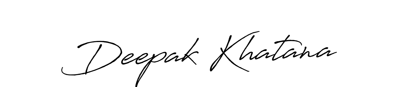 Deepak Khatana stylish signature style. Best Handwritten Sign (Antro_Vectra_Bolder) for my name. Handwritten Signature Collection Ideas for my name Deepak Khatana. Deepak Khatana signature style 7 images and pictures png