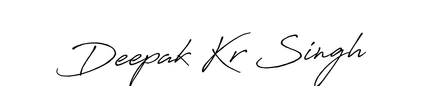 Deepak Kr Singh stylish signature style. Best Handwritten Sign (Antro_Vectra_Bolder) for my name. Handwritten Signature Collection Ideas for my name Deepak Kr Singh. Deepak Kr Singh signature style 7 images and pictures png