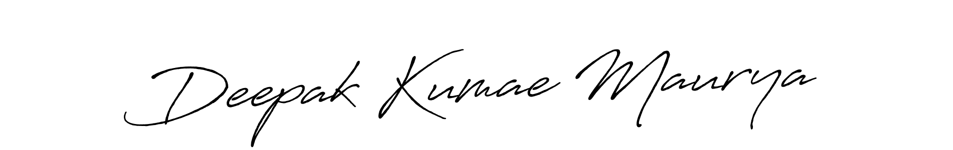 Deepak Kumae Maurya stylish signature style. Best Handwritten Sign (Antro_Vectra_Bolder) for my name. Handwritten Signature Collection Ideas for my name Deepak Kumae Maurya. Deepak Kumae Maurya signature style 7 images and pictures png