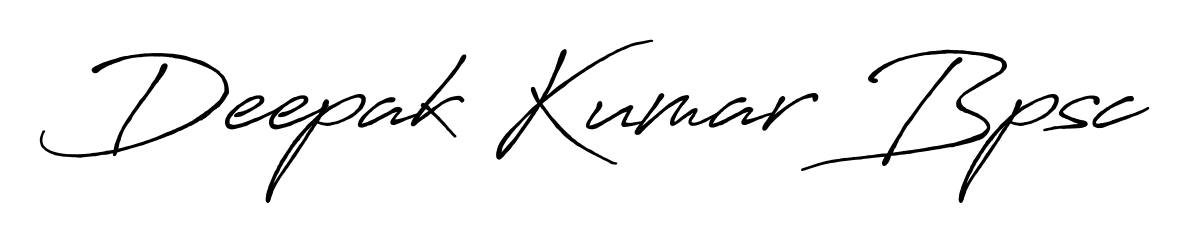 Transform the name Deepak Kumar Bpsc into a signature masterpiece using Antro_Vectra_Bolder font. Ideal for photographers, artists, and creators looking for watermarks. Deepak Kumar Bpsc signature style 7 images and pictures png