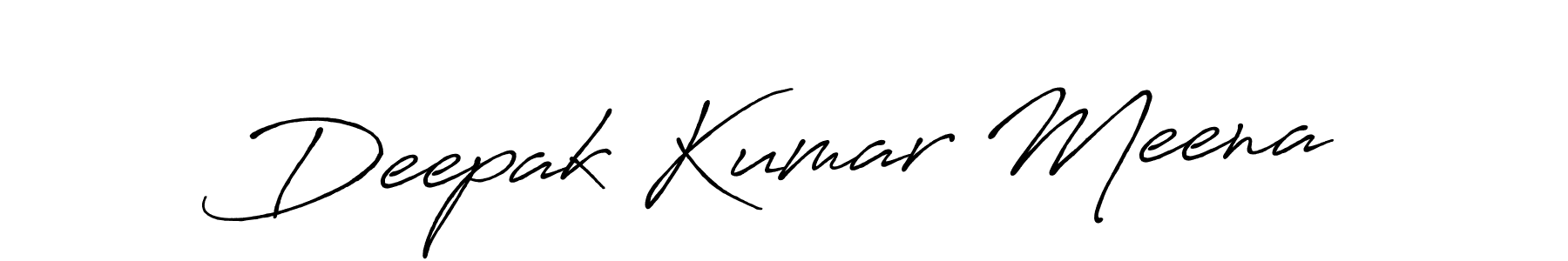 Design your own signature with our free online signature maker. With this signature software, you can create a handwritten (Antro_Vectra_Bolder) signature for name Deepak Kumar Meena. Deepak Kumar Meena signature style 7 images and pictures png