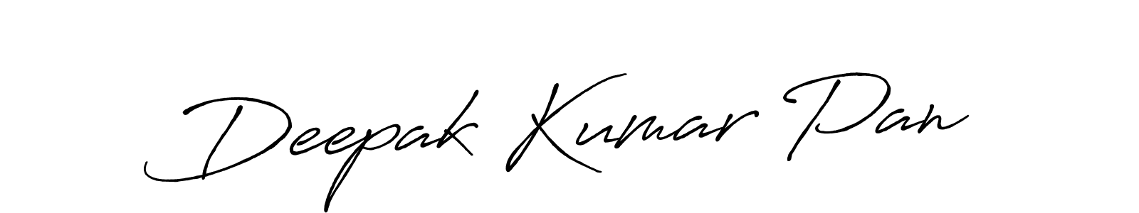 Design your own signature with our free online signature maker. With this signature software, you can create a handwritten (Antro_Vectra_Bolder) signature for name Deepak Kumar Pan. Deepak Kumar Pan signature style 7 images and pictures png