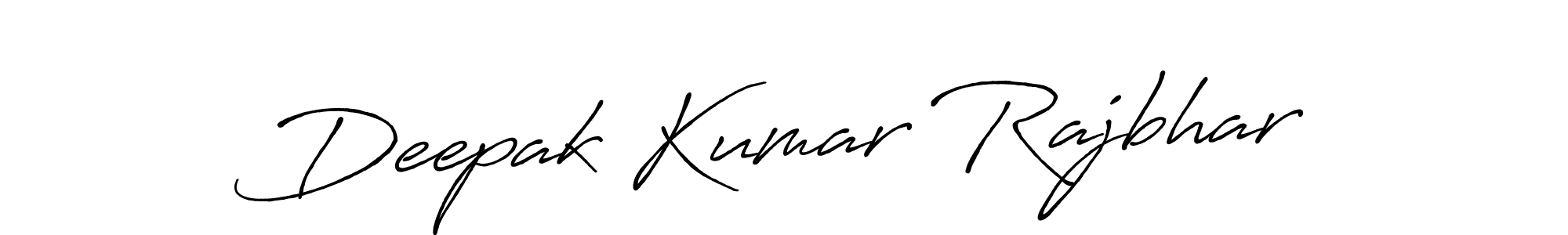 How to make Deepak Kumar Rajbhar name signature. Use Antro_Vectra_Bolder style for creating short signs online. This is the latest handwritten sign. Deepak Kumar Rajbhar signature style 7 images and pictures png