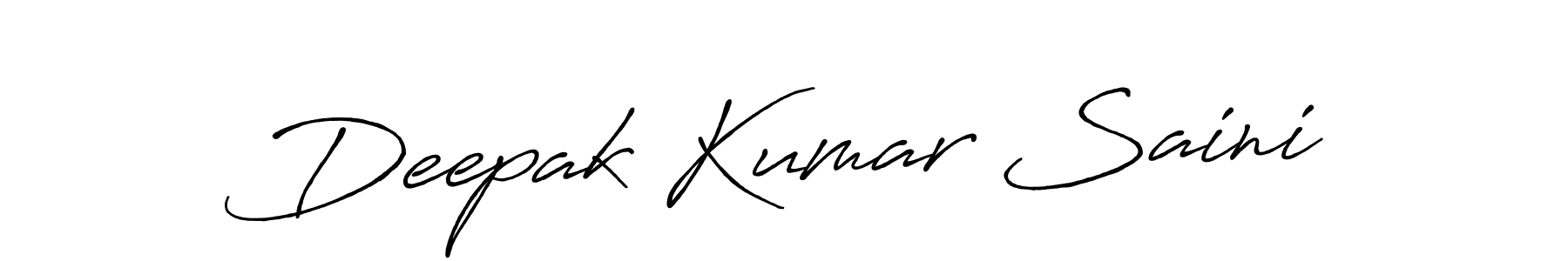 Design your own signature with our free online signature maker. With this signature software, you can create a handwritten (Antro_Vectra_Bolder) signature for name Deepak Kumar Saini. Deepak Kumar Saini signature style 7 images and pictures png