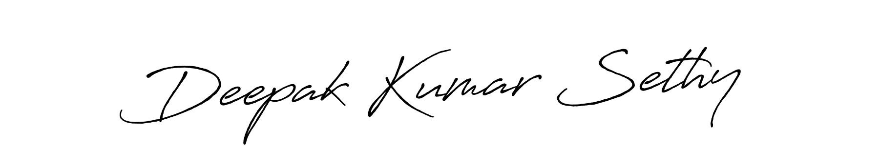 Create a beautiful signature design for name Deepak Kumar Sethy. With this signature (Antro_Vectra_Bolder) fonts, you can make a handwritten signature for free. Deepak Kumar Sethy signature style 7 images and pictures png