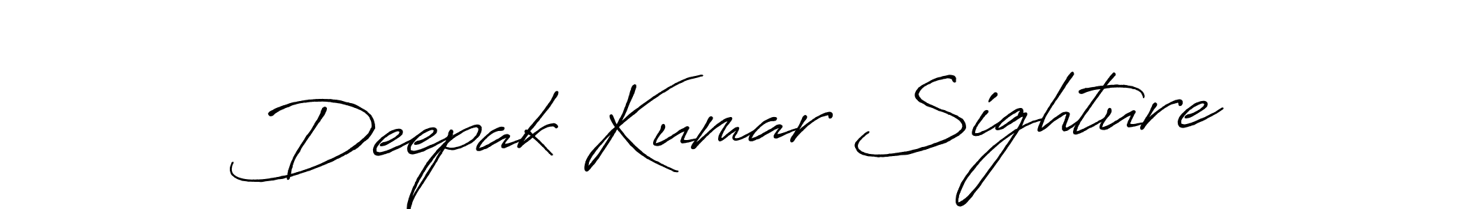 Design your own signature with our free online signature maker. With this signature software, you can create a handwritten (Antro_Vectra_Bolder) signature for name Deepak Kumar Sighture. Deepak Kumar Sighture signature style 7 images and pictures png