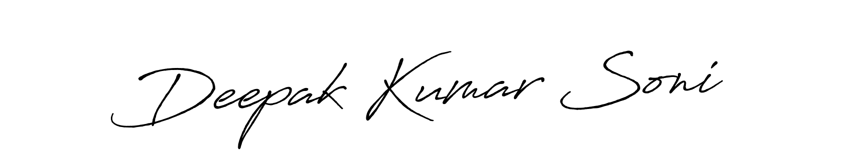 Also we have Deepak Kumar Soni name is the best signature style. Create professional handwritten signature collection using Antro_Vectra_Bolder autograph style. Deepak Kumar Soni signature style 7 images and pictures png