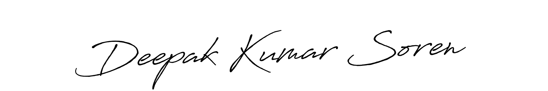 How to make Deepak Kumar Soren name signature. Use Antro_Vectra_Bolder style for creating short signs online. This is the latest handwritten sign. Deepak Kumar Soren signature style 7 images and pictures png