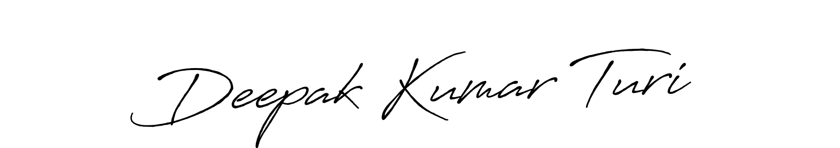 Also we have Deepak Kumar Turi name is the best signature style. Create professional handwritten signature collection using Antro_Vectra_Bolder autograph style. Deepak Kumar Turi signature style 7 images and pictures png