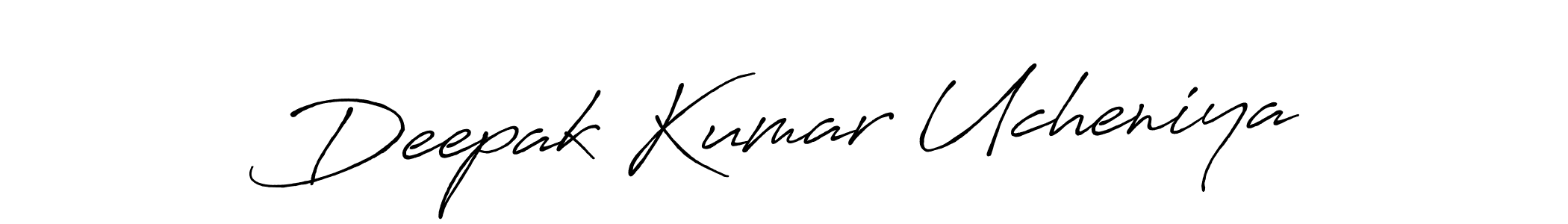 This is the best signature style for the Deepak Kumar Ucheniya name. Also you like these signature font (Antro_Vectra_Bolder). Mix name signature. Deepak Kumar Ucheniya signature style 7 images and pictures png