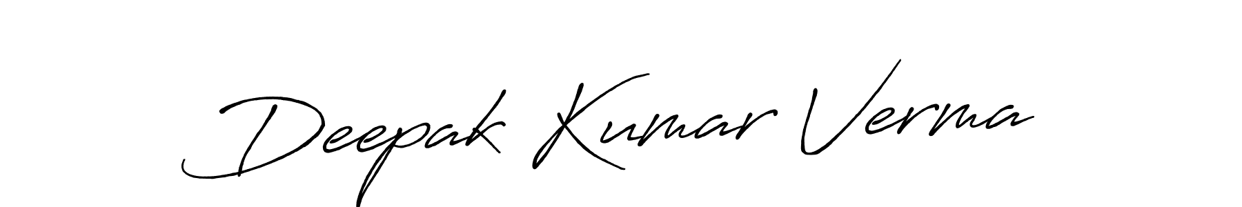 Make a short Deepak Kumar Verma signature style. Manage your documents anywhere anytime using Antro_Vectra_Bolder. Create and add eSignatures, submit forms, share and send files easily. Deepak Kumar Verma signature style 7 images and pictures png