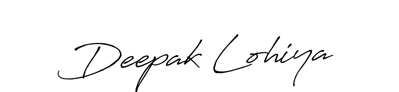 Make a short Deepak Lohiya signature style. Manage your documents anywhere anytime using Antro_Vectra_Bolder. Create and add eSignatures, submit forms, share and send files easily. Deepak Lohiya signature style 7 images and pictures png