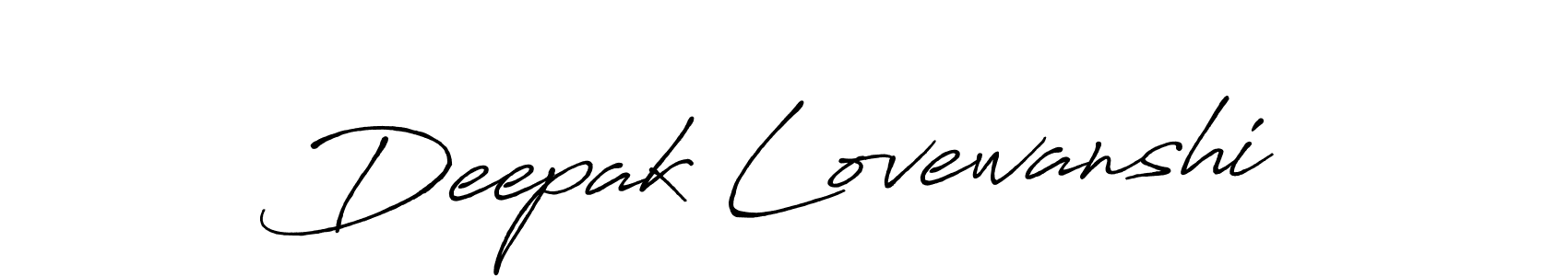 Deepak Lovewanshi stylish signature style. Best Handwritten Sign (Antro_Vectra_Bolder) for my name. Handwritten Signature Collection Ideas for my name Deepak Lovewanshi. Deepak Lovewanshi signature style 7 images and pictures png