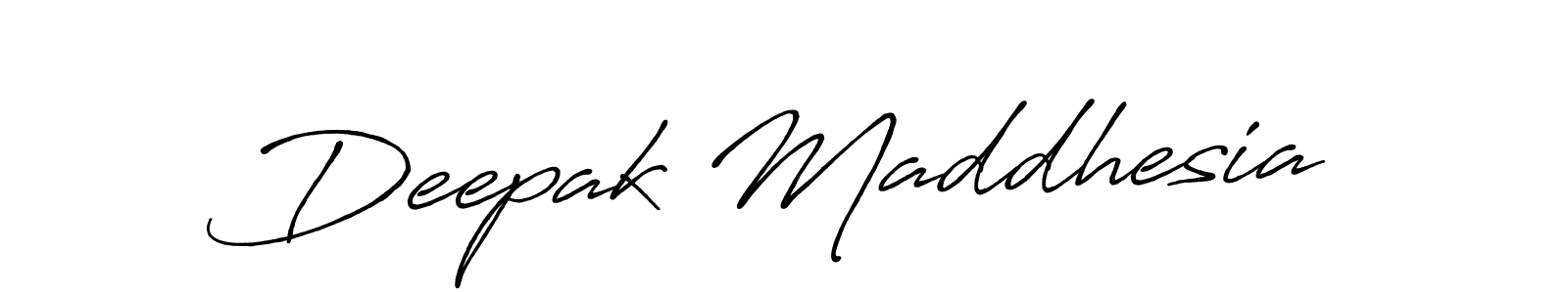 It looks lik you need a new signature style for name Deepak Maddhesia. Design unique handwritten (Antro_Vectra_Bolder) signature with our free signature maker in just a few clicks. Deepak Maddhesia signature style 7 images and pictures png
