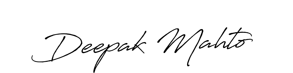 How to make Deepak Mahto signature? Antro_Vectra_Bolder is a professional autograph style. Create handwritten signature for Deepak Mahto name. Deepak Mahto signature style 7 images and pictures png