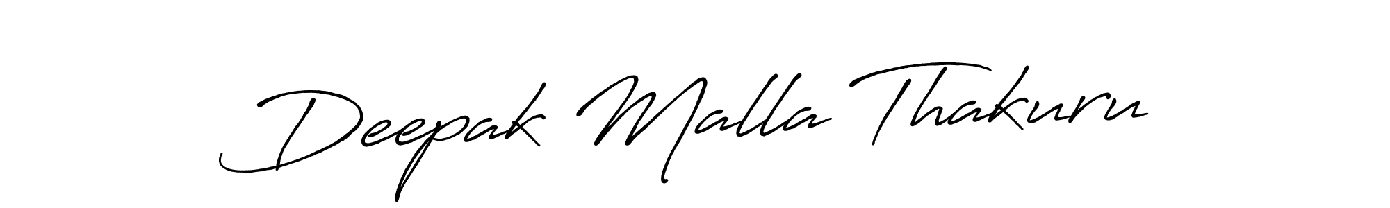 Use a signature maker to create a handwritten signature online. With this signature software, you can design (Antro_Vectra_Bolder) your own signature for name Deepak Malla Thakuru. Deepak Malla Thakuru signature style 7 images and pictures png