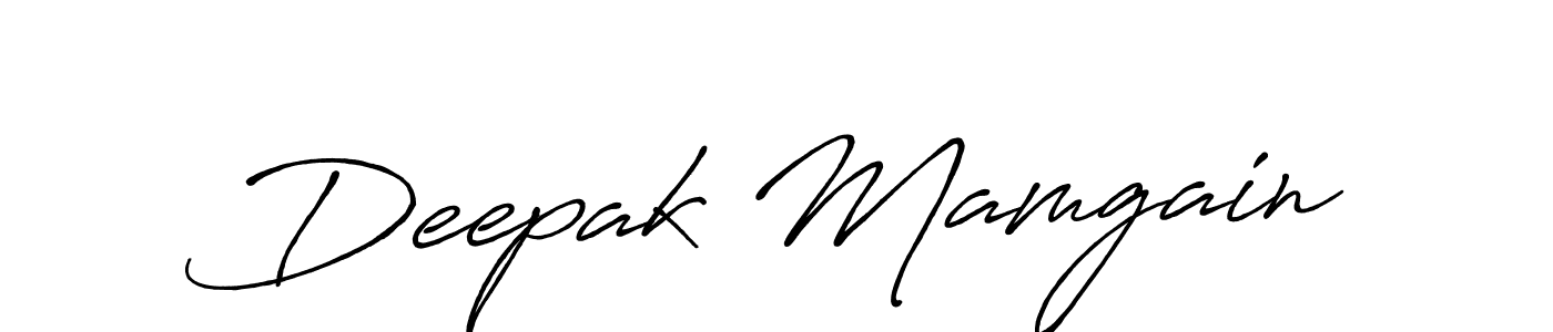 Deepak Mamgain stylish signature style. Best Handwritten Sign (Antro_Vectra_Bolder) for my name. Handwritten Signature Collection Ideas for my name Deepak Mamgain. Deepak Mamgain signature style 7 images and pictures png