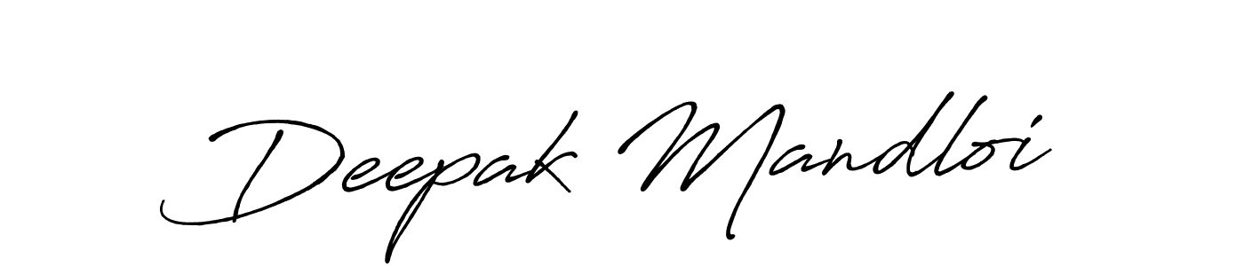 How to make Deepak Mandloi signature? Antro_Vectra_Bolder is a professional autograph style. Create handwritten signature for Deepak Mandloi name. Deepak Mandloi signature style 7 images and pictures png