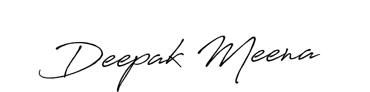 How to make Deepak Meena signature? Antro_Vectra_Bolder is a professional autograph style. Create handwritten signature for Deepak Meena name. Deepak Meena signature style 7 images and pictures png