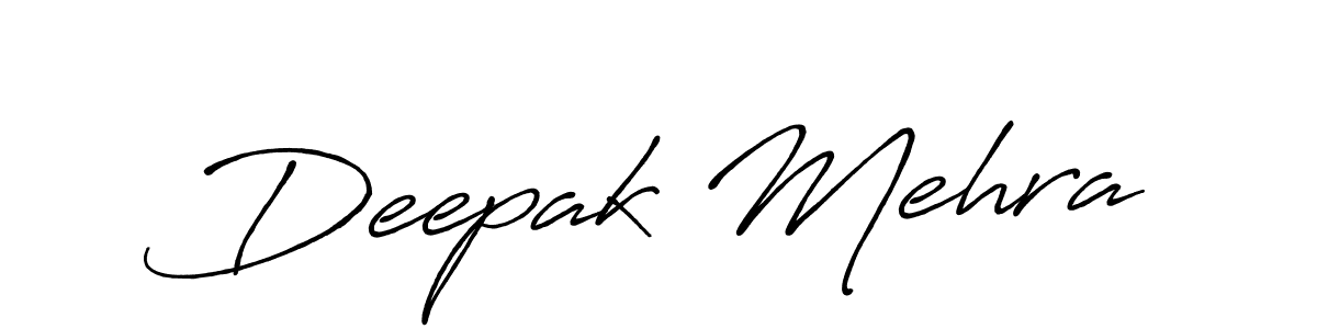 It looks lik you need a new signature style for name Deepak Mehra. Design unique handwritten (Antro_Vectra_Bolder) signature with our free signature maker in just a few clicks. Deepak Mehra signature style 7 images and pictures png