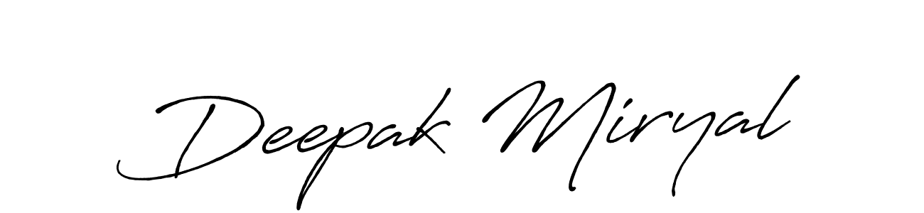 Make a beautiful signature design for name Deepak Miryal. Use this online signature maker to create a handwritten signature for free. Deepak Miryal signature style 7 images and pictures png