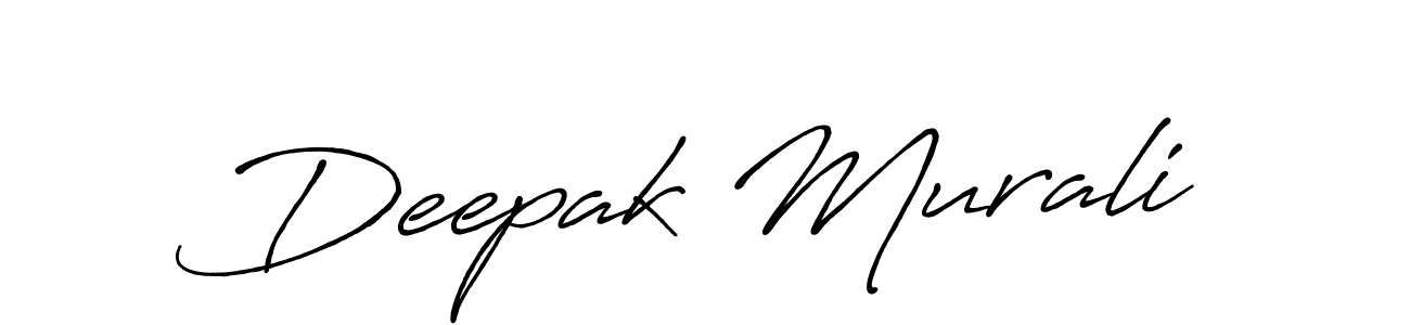 It looks lik you need a new signature style for name Deepak Murali. Design unique handwritten (Antro_Vectra_Bolder) signature with our free signature maker in just a few clicks. Deepak Murali signature style 7 images and pictures png