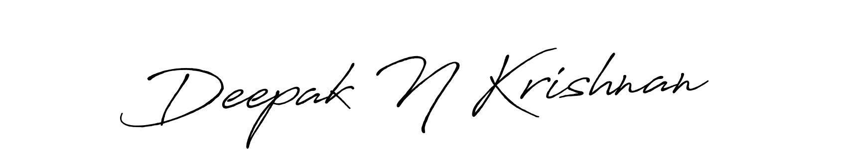 How to make Deepak N Krishnan signature? Antro_Vectra_Bolder is a professional autograph style. Create handwritten signature for Deepak N Krishnan name. Deepak N Krishnan signature style 7 images and pictures png